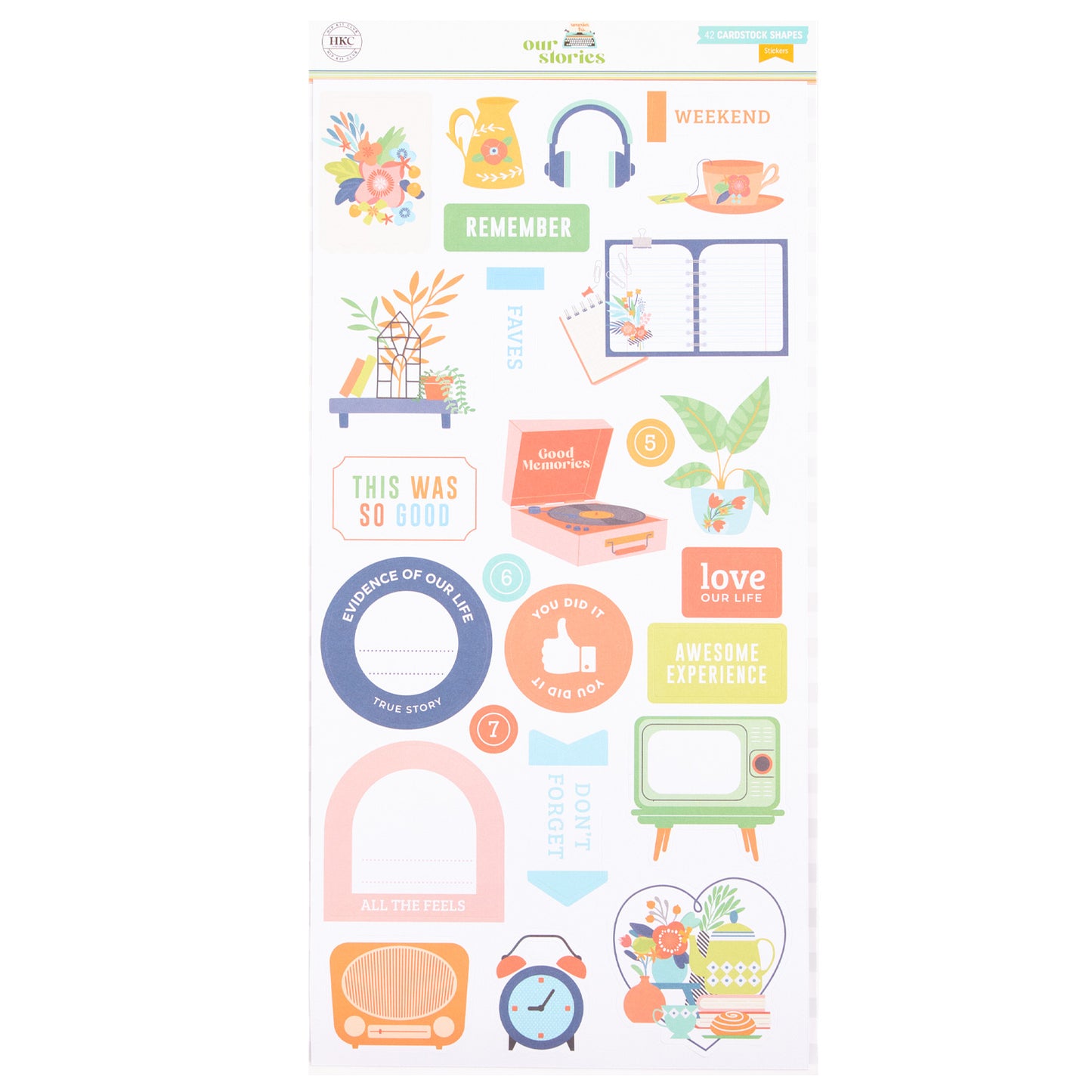 Hip Kit Club - Set Stickers 6 x 12 - Our Stories