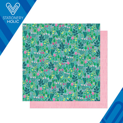 Shimelle - Hoja de Papel 12 x 12 - Never Grow Up - Flower Meadow