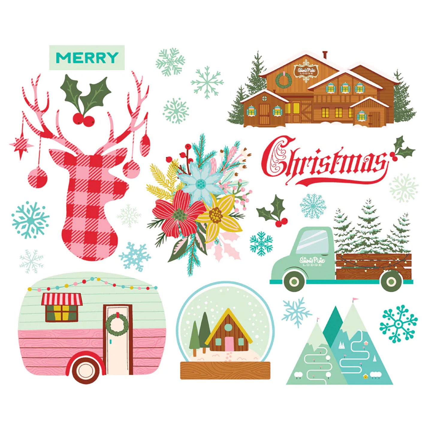 Simple Stories - Big Bits & Pieces - Snow Pine Lodge