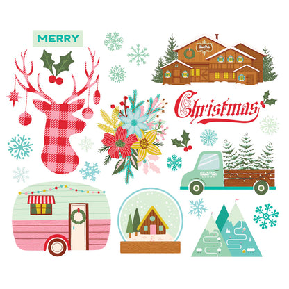 Simple Stories - Big Bits & Pieces - Snow Pine Lodge