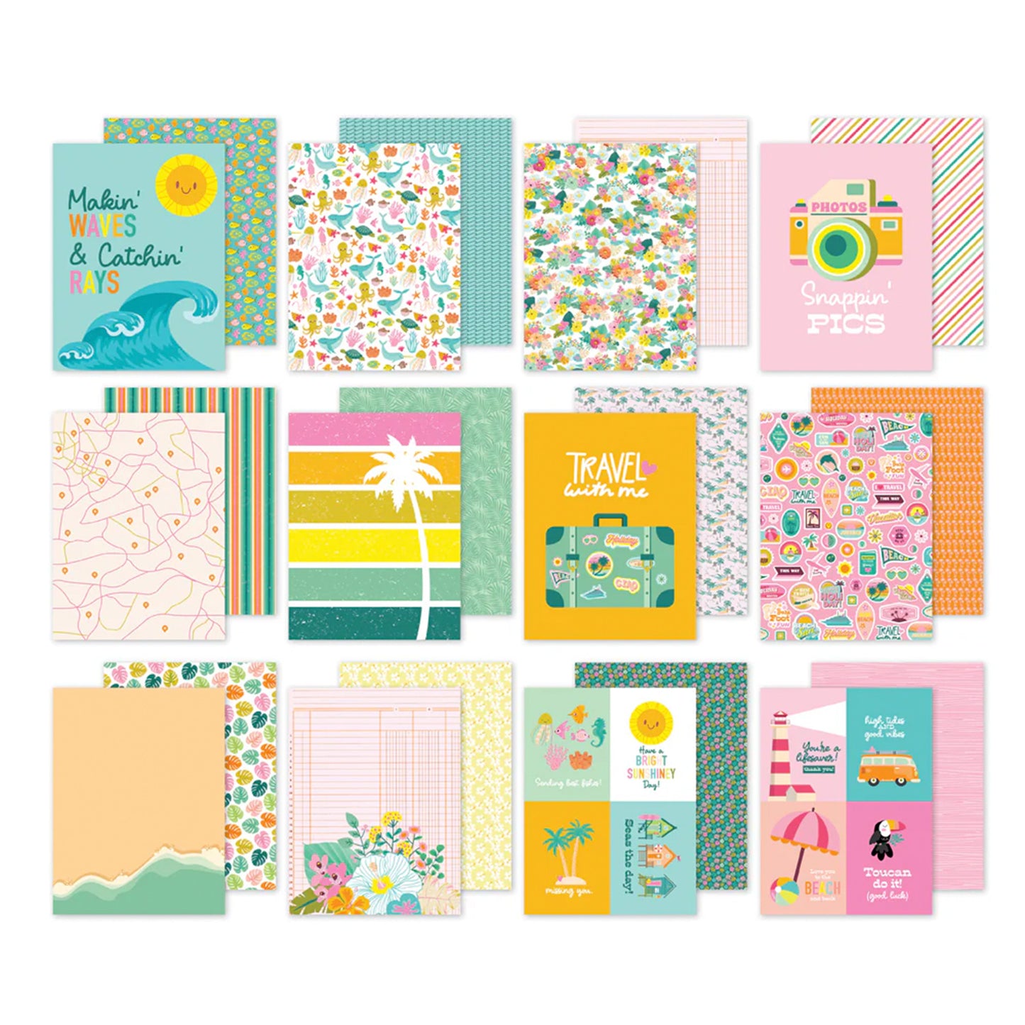 Simple Stories - Block Papel 6 x 8 - Just Beachy