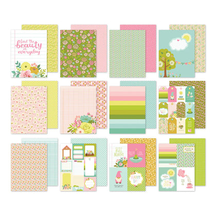 Simple Stories - Block Papel 6 x 8 - Tea Garden