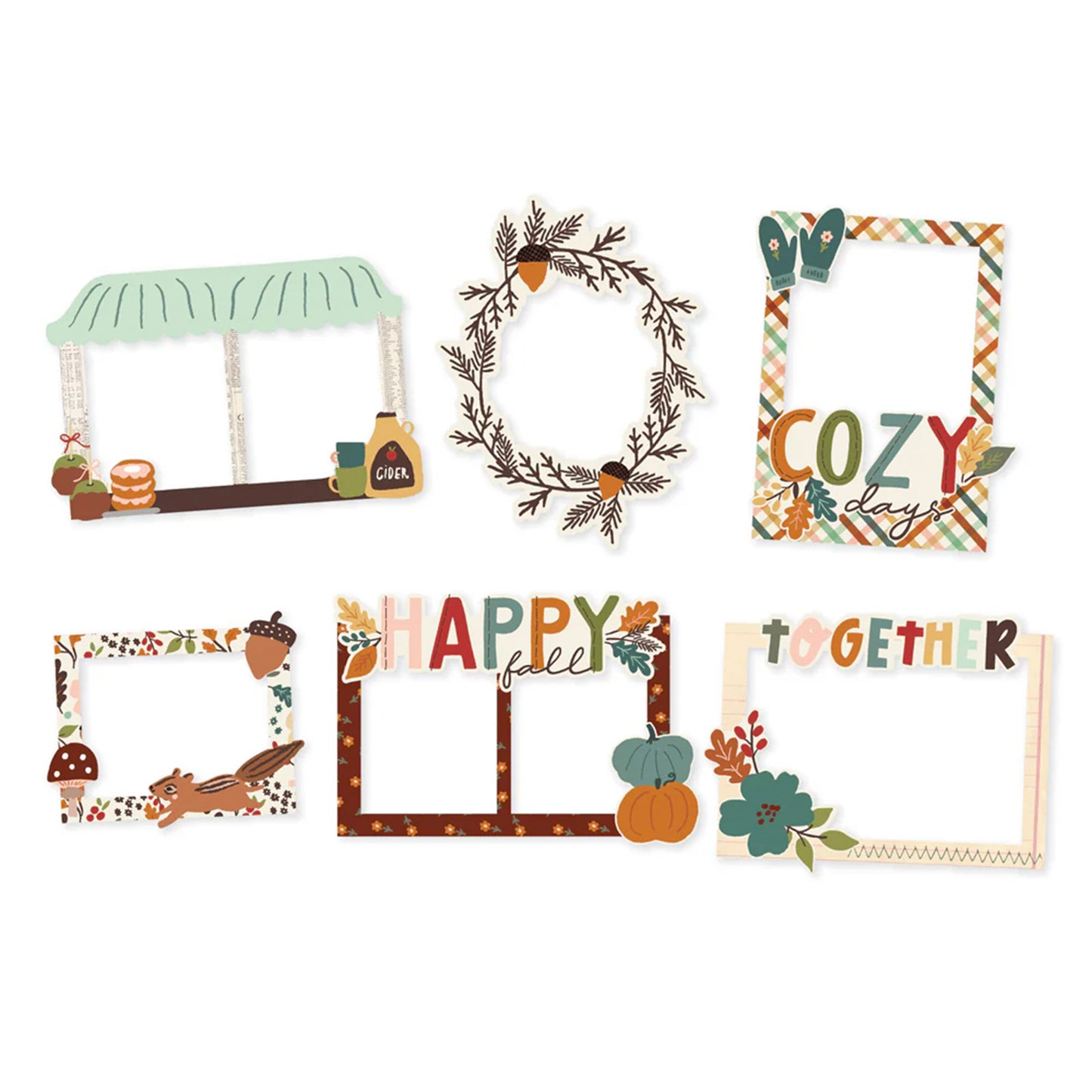 Simple Stories - Chipboard Frames - Cider & Donuts
