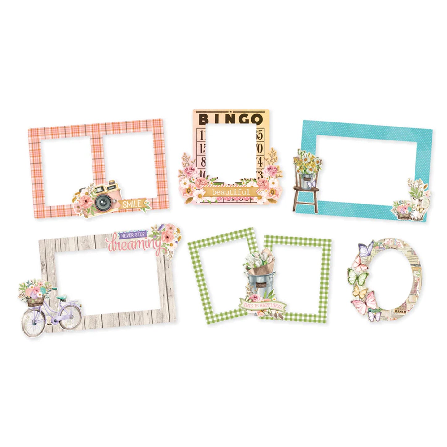 Simple Stories - Chipboard Frames - Flower Shoppe