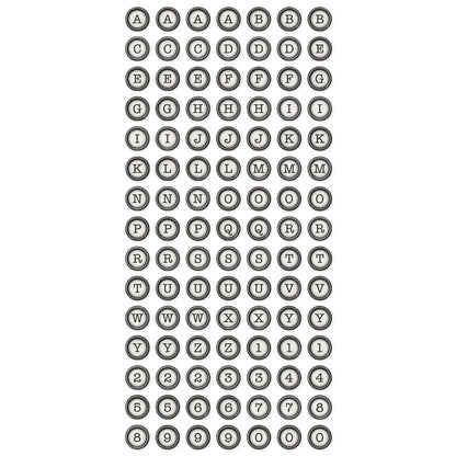 Simple Stories - Foam Stickers 6 x 12 - Type Keys