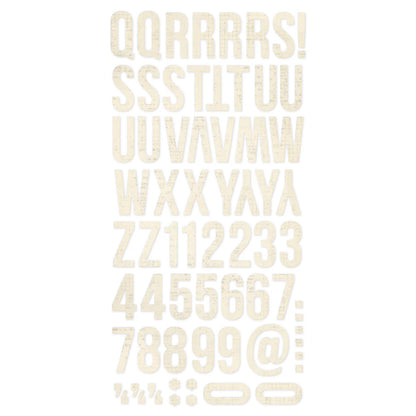 Simple Stories - Foam Stickers 6 x 12 - Vintage Cream Alphas