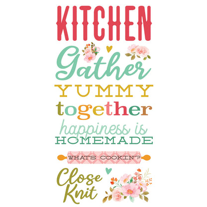 Simple Stories - Foam Stickers 6 x 12 - What's Cookin'?