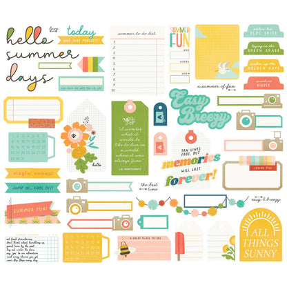 Simple Stories - Journal Bits & Pieces - Summer Snapshots