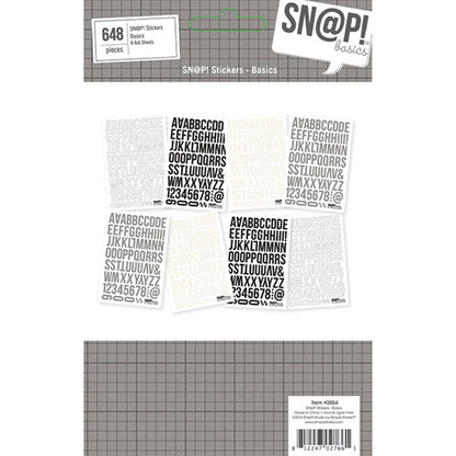 Simple Stories - Snap Stickers - Alphas