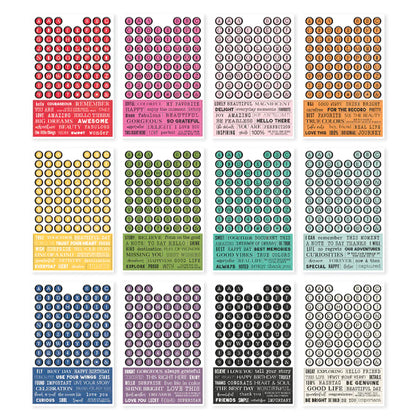 Simple Stories - Sticker Book - Letters & Labels Color Palette