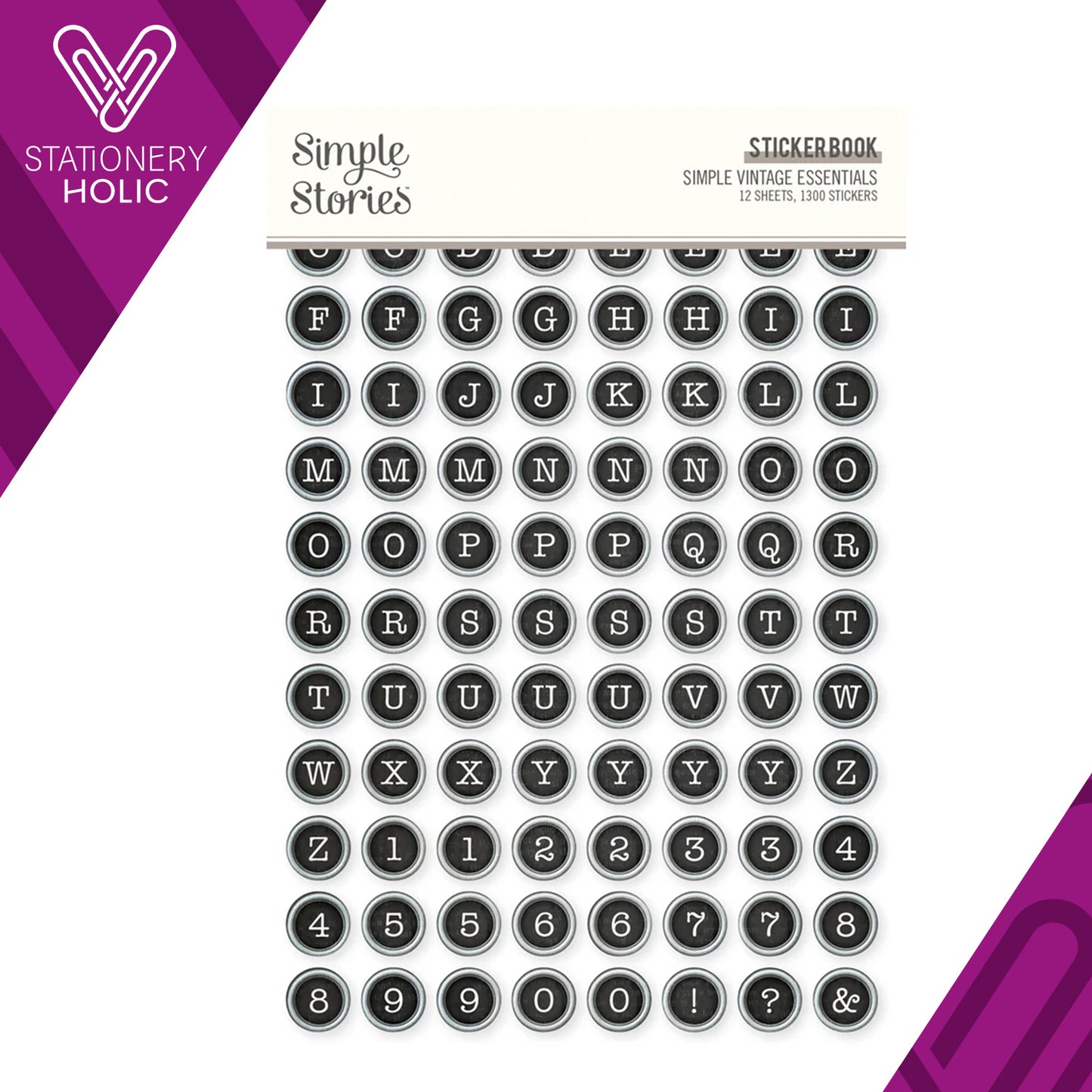 Simple Stories - Sticker Book - Simple Vintage Essentials