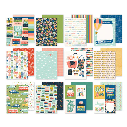 Simple Stories - Block Papel 6 x 8 - Pack Your Bags