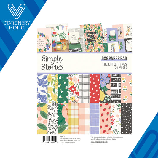 Simple Stories - Block Papel 6 x 8 - The Little Things