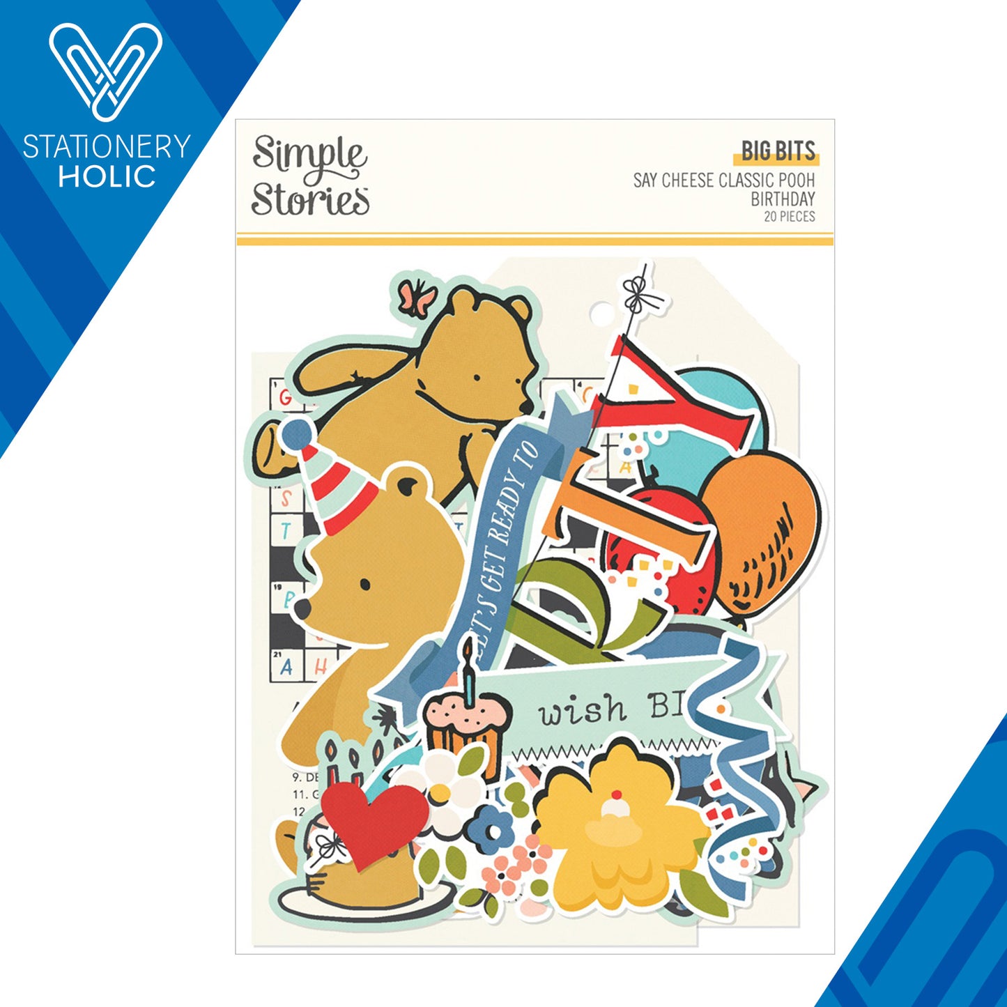 Simple Stories - Big Bits & Pieces - Pooh Birthday