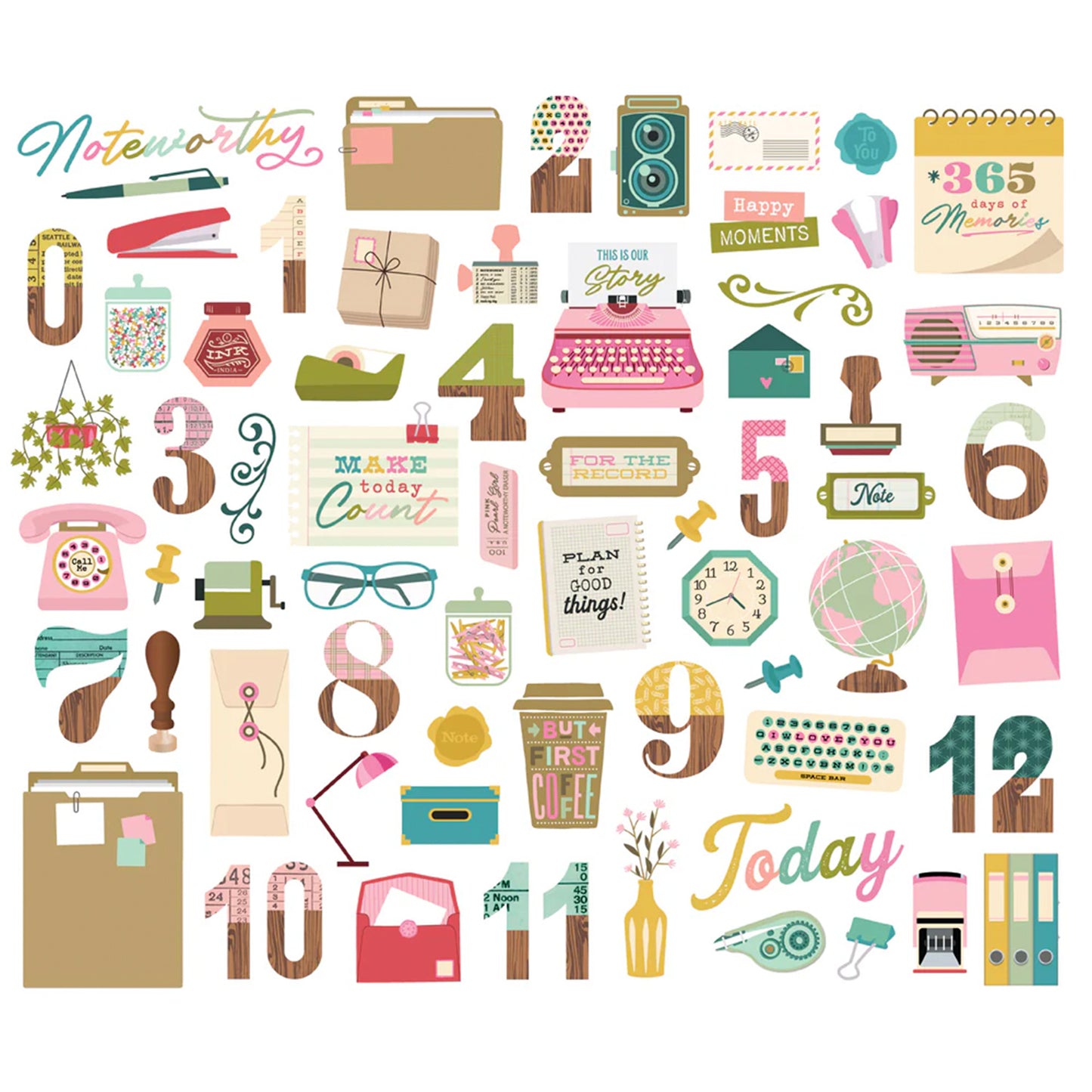 Simple Stories - Bits & Pieces - Noteworthy