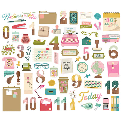Simple Stories - Bits & Pieces - Noteworthy