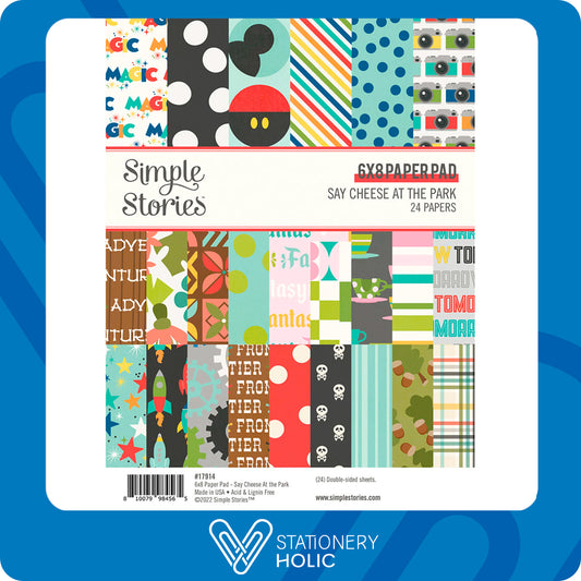 Simple Stories - Bloc Papel 6 x 8 - Say Cheese At The Park