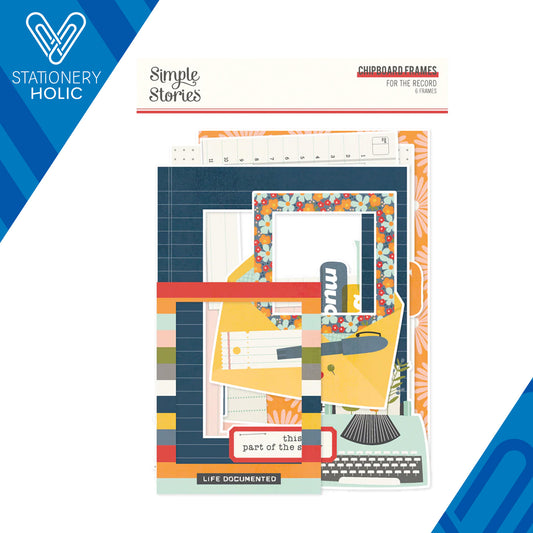Simple Stories - Chipboard Frames - For The Record