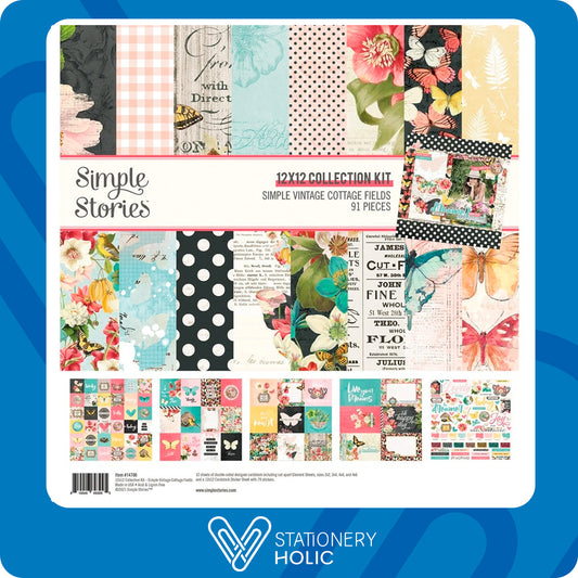 Simple Stories - Coleccion 12 x 12 - Simple Vintage Cottage Fields