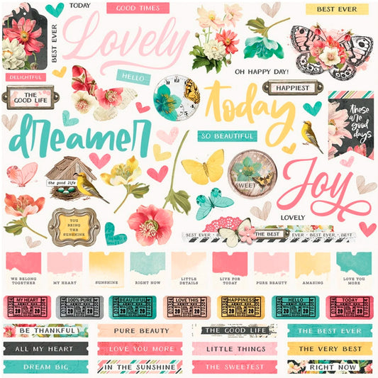Simple Stories - Coleccion 12 x 12 - Simple Vintage Cottage Fields