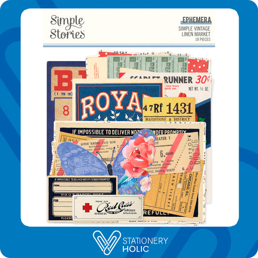 Simple Stories - Ephemera - Simple Vintage Linen Market