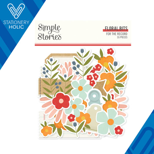 Simple Stories - Floral Bits & Pieces - For The Record
