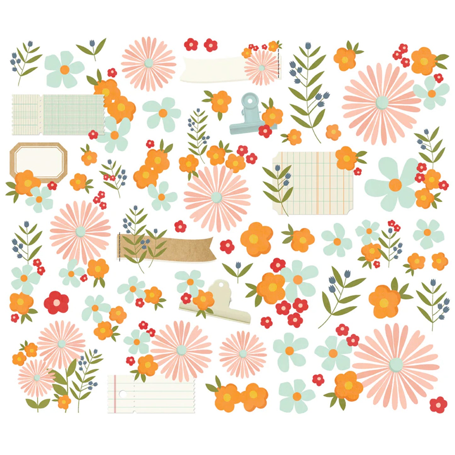 Simple Stories - Floral Bits & Pieces - For The Record