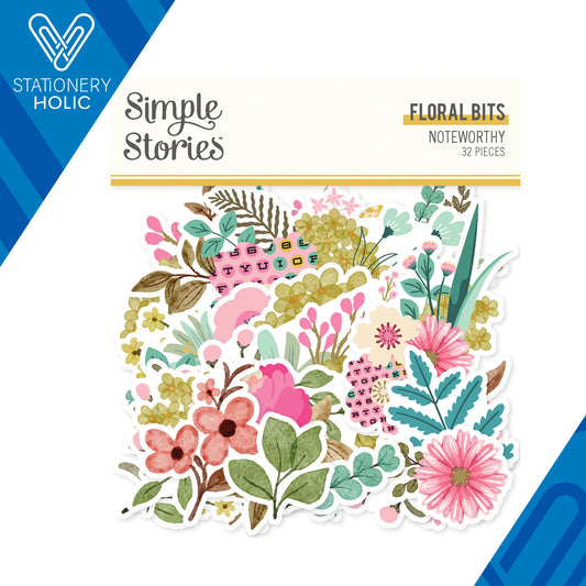 Simple Stories - Floral Bits & Pieces - Noteworthy