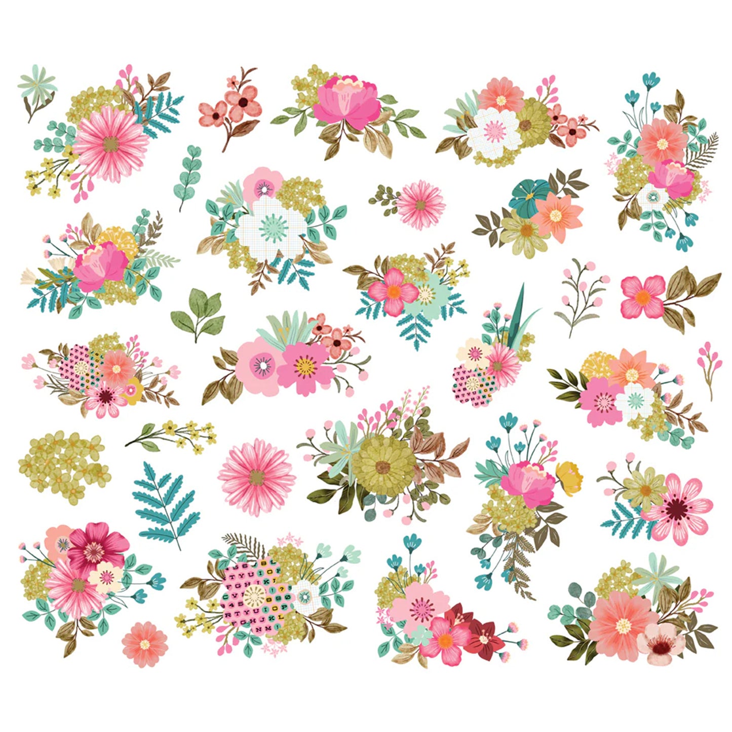 Simple Stories - Floral Bits & Pieces - Noteworthy