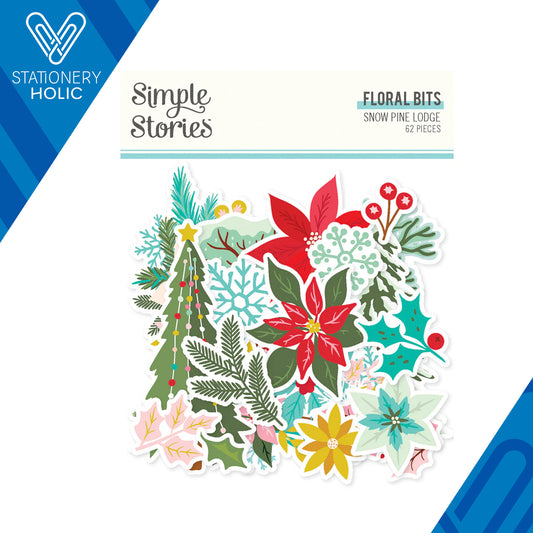 Simple Stories - Floral Bits & Pieces - Snow Pine Lodge
