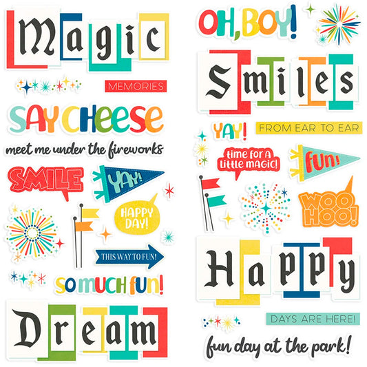 Simple Stories - Foam Stickers 6 x 12 - Say Cheese At The Park