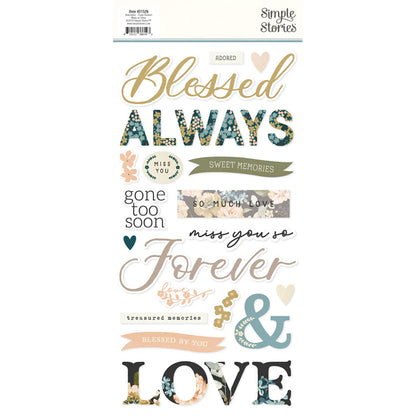 Simple Stories - Foam Stickers 6 x 12 - Remember