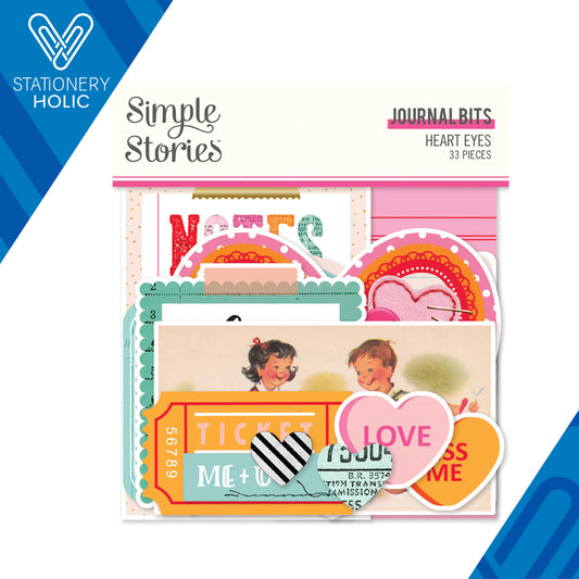 Simple Stories - Journal Bits & Pieces - Heart Eyes