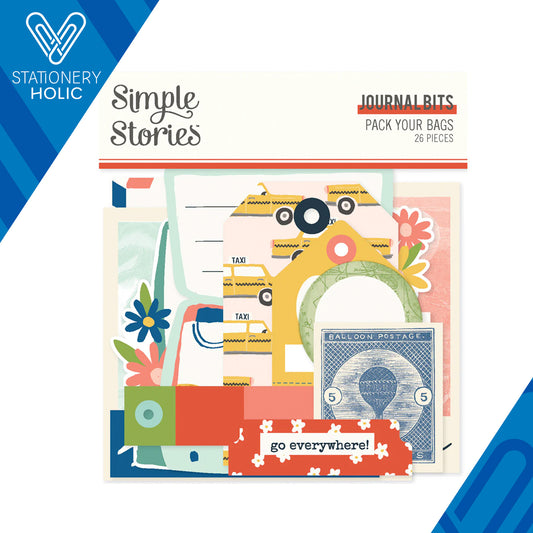 Simple Stories - Journal Bits & Pieces - Pack Your Bags