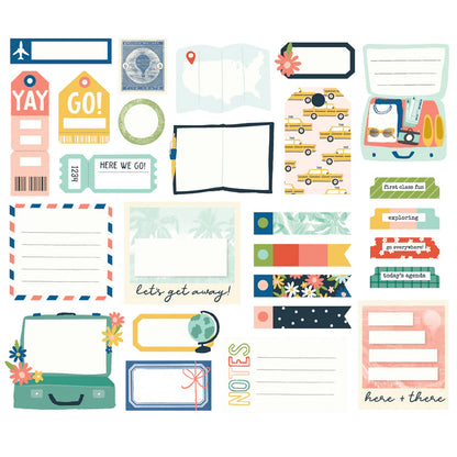Simple Stories - Journal Bits & Pieces - Pack Your Bags