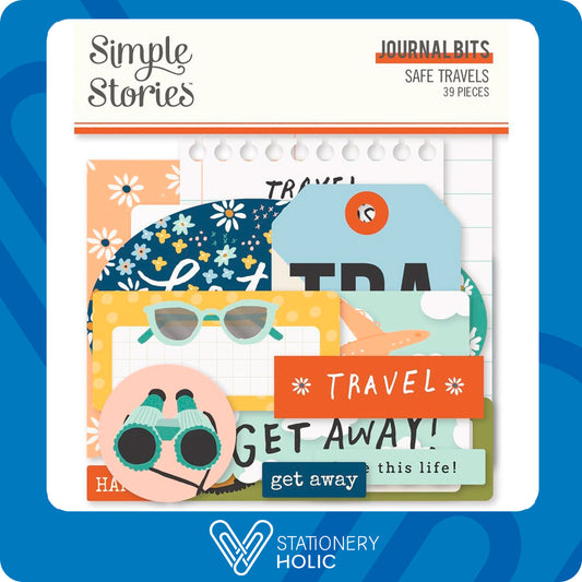 Simple Stories - Journal Bits - Safe Travels