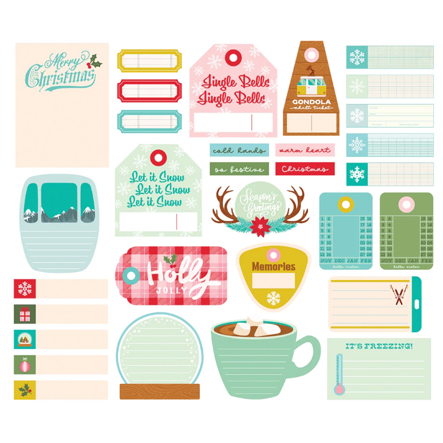Simple Stories - Journal Bits & Pieces - Snow Pine Lodge