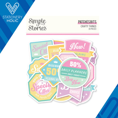 Simple Stories - Patches Bits & Pieces - Crafty Things