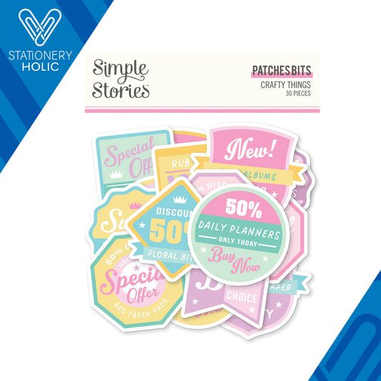 Simple Stories - Patches Bits & Pieces - Crafty Things
