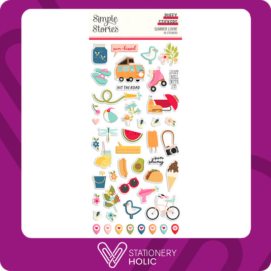 Simple Stories - Puffy Stickers - Summer Lovin'