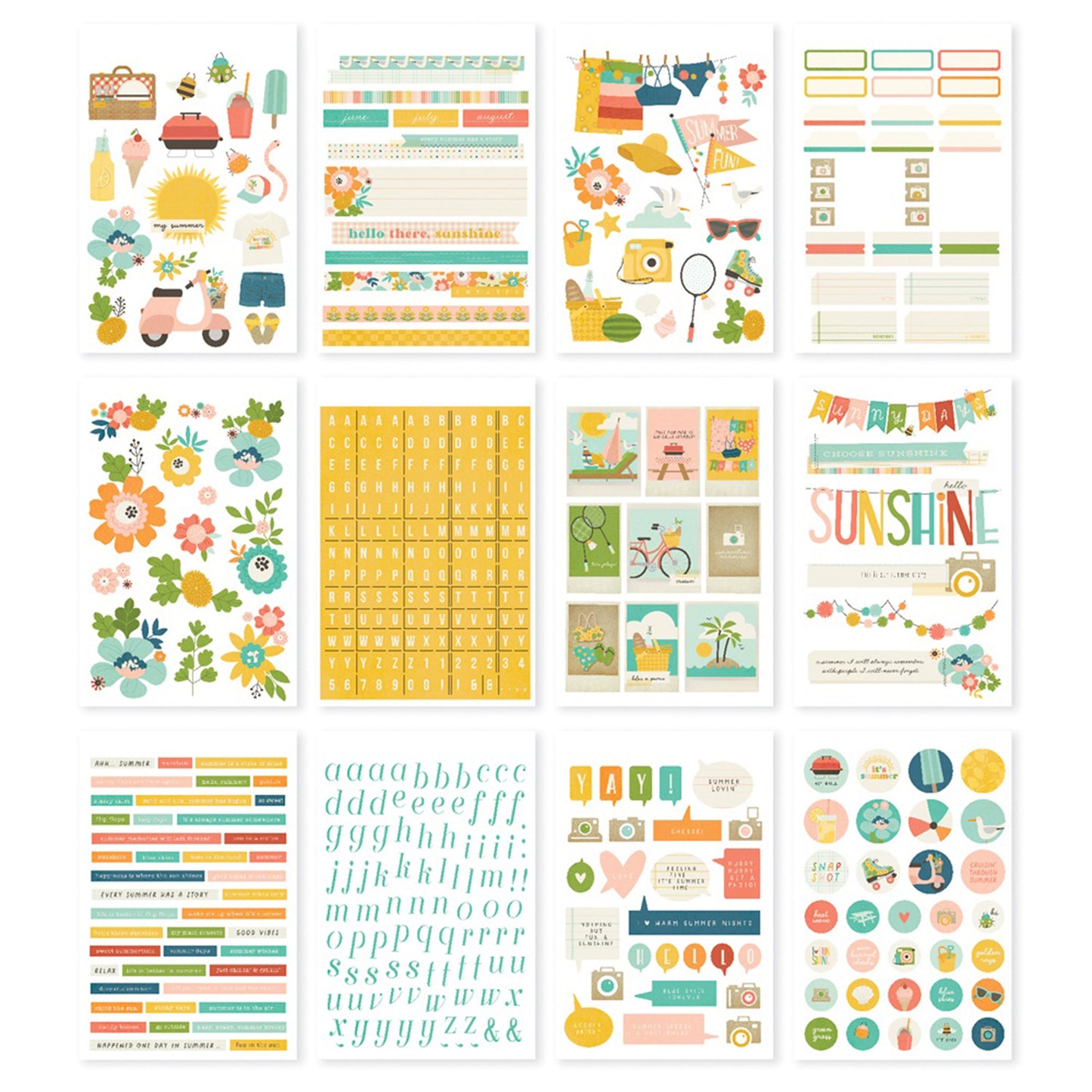 Simple Stories - Sticker Book - Summer Snapshoot