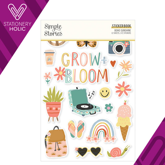 Simple Stories - Sticker Book - Boho Sunshine