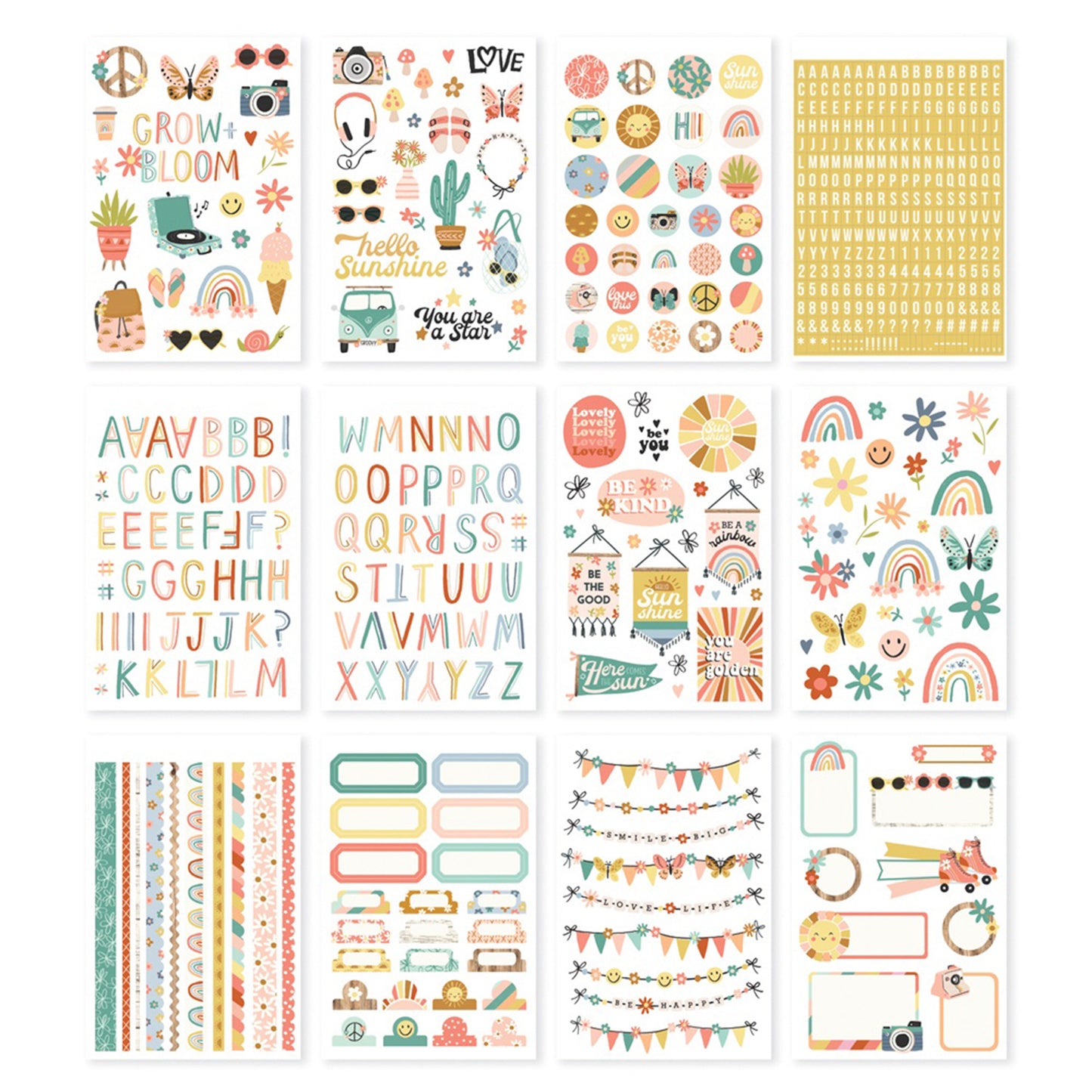 Simple Stories - Sticker Book - Boho Sunshine