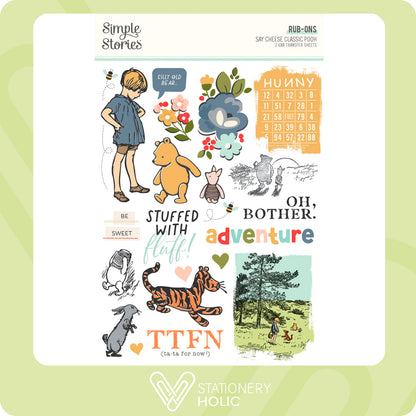 Simple Stories - Rub-ons - Classic Pooh