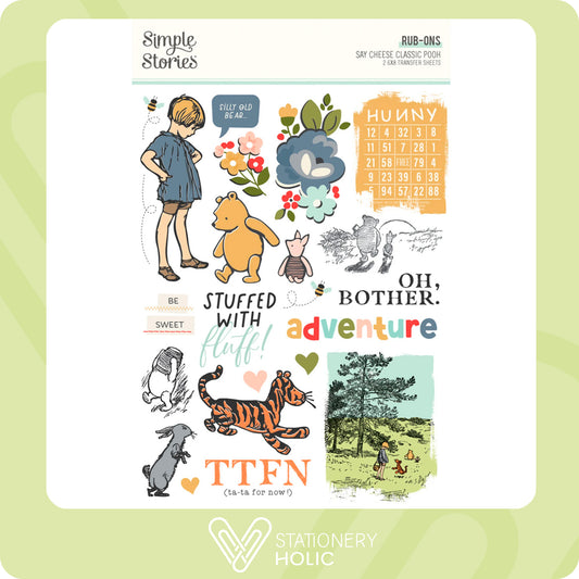 Simple Stories - Rub-ons - Classic Pooh