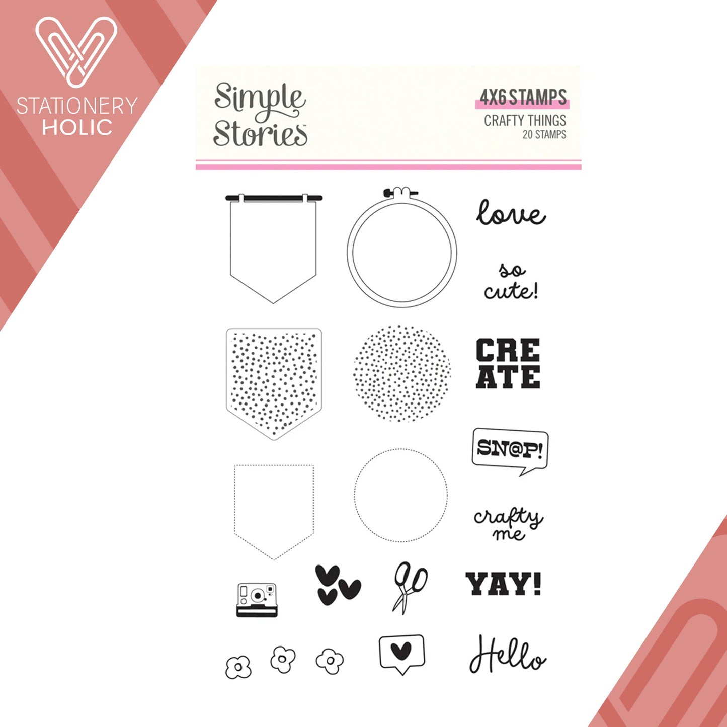 Simple Stories - Sellos 4 x 6 - Crafty Things