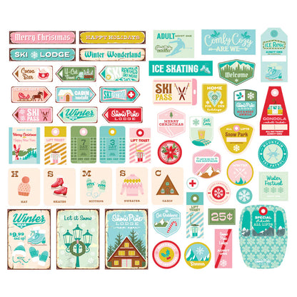 Simple Stories - Sign Bits & Pieces - Snow Pine Lodge