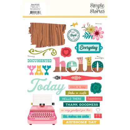 Simple Stories - Rub-ons - Noteworthy