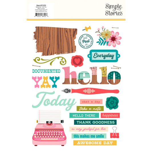 Simple Stories - Rub-ons - Noteworthy