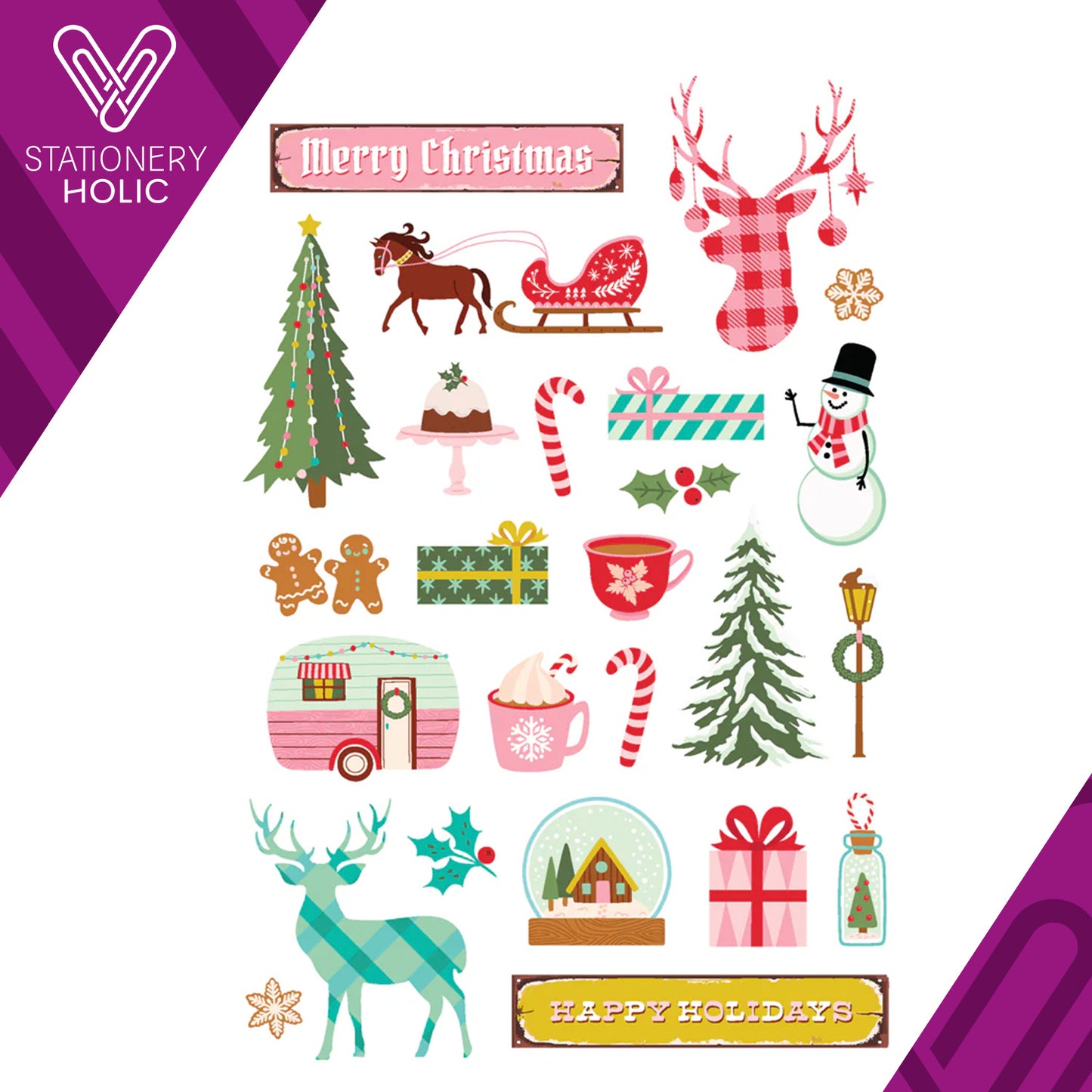 Simple Stories - Sticker Book - Snow Pine Lodge